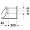Duravit Toilet Cc 25" Me By Starck Washdown, Vario Outlet, Usa White 2170090092 - alternate 2